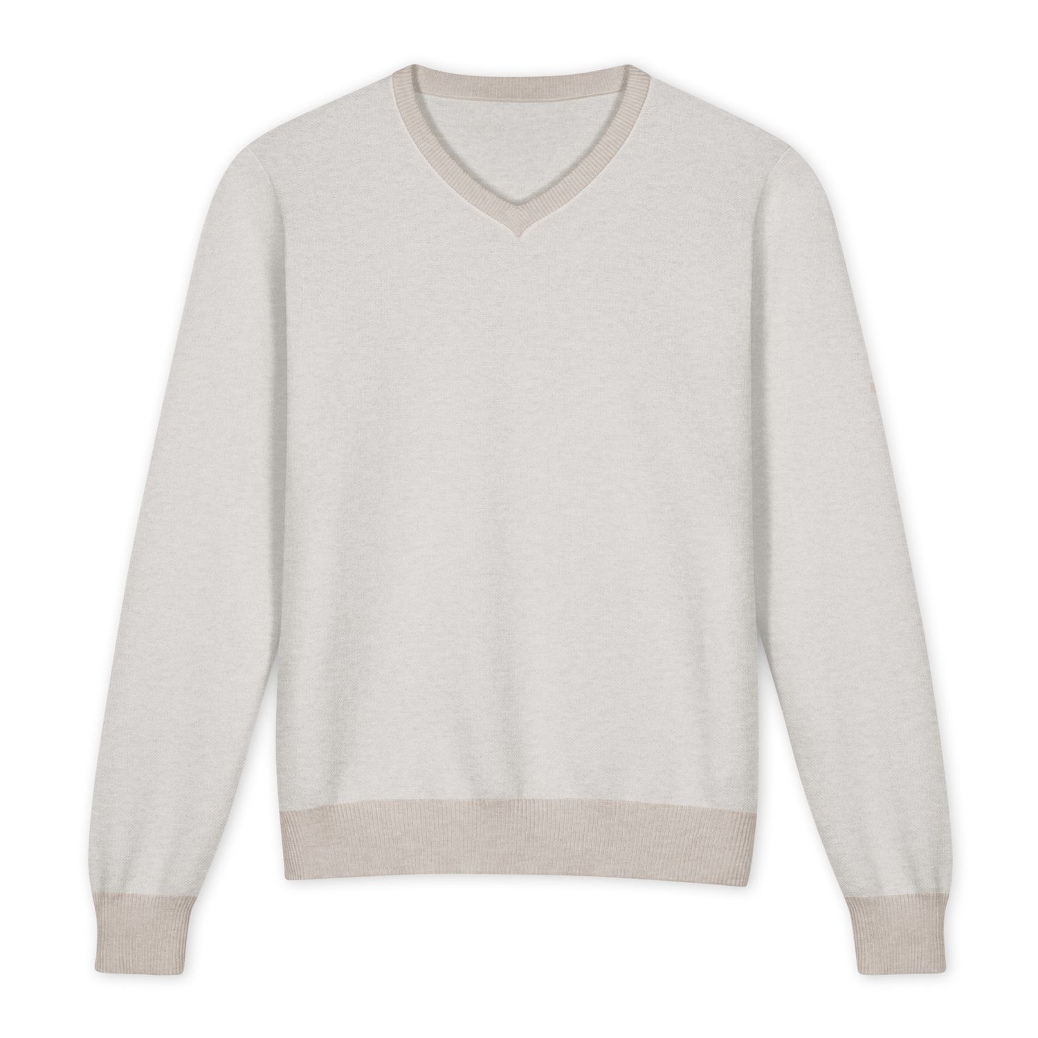 Unisex Knitted V Neck Classic Fit Sweater