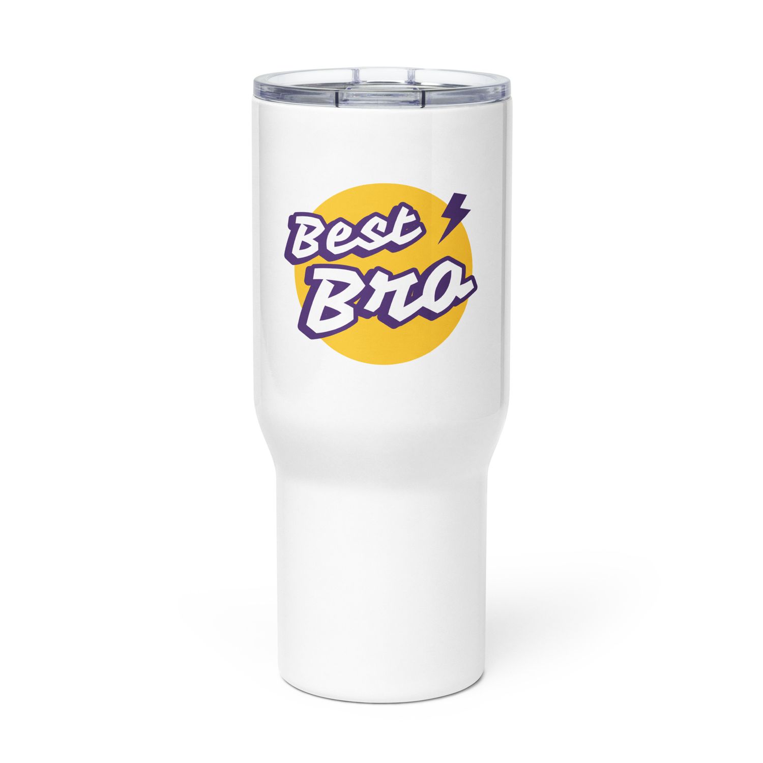 Travel mug with a handle