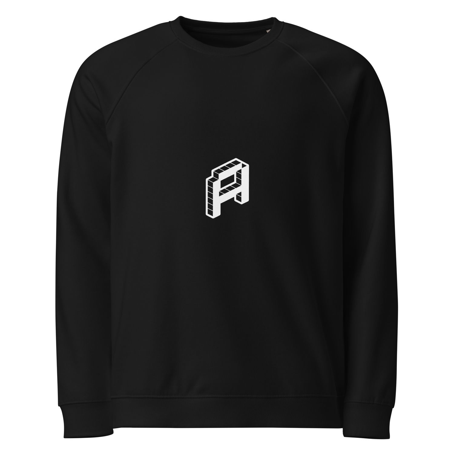 Unisex organic raglan sweatshirt