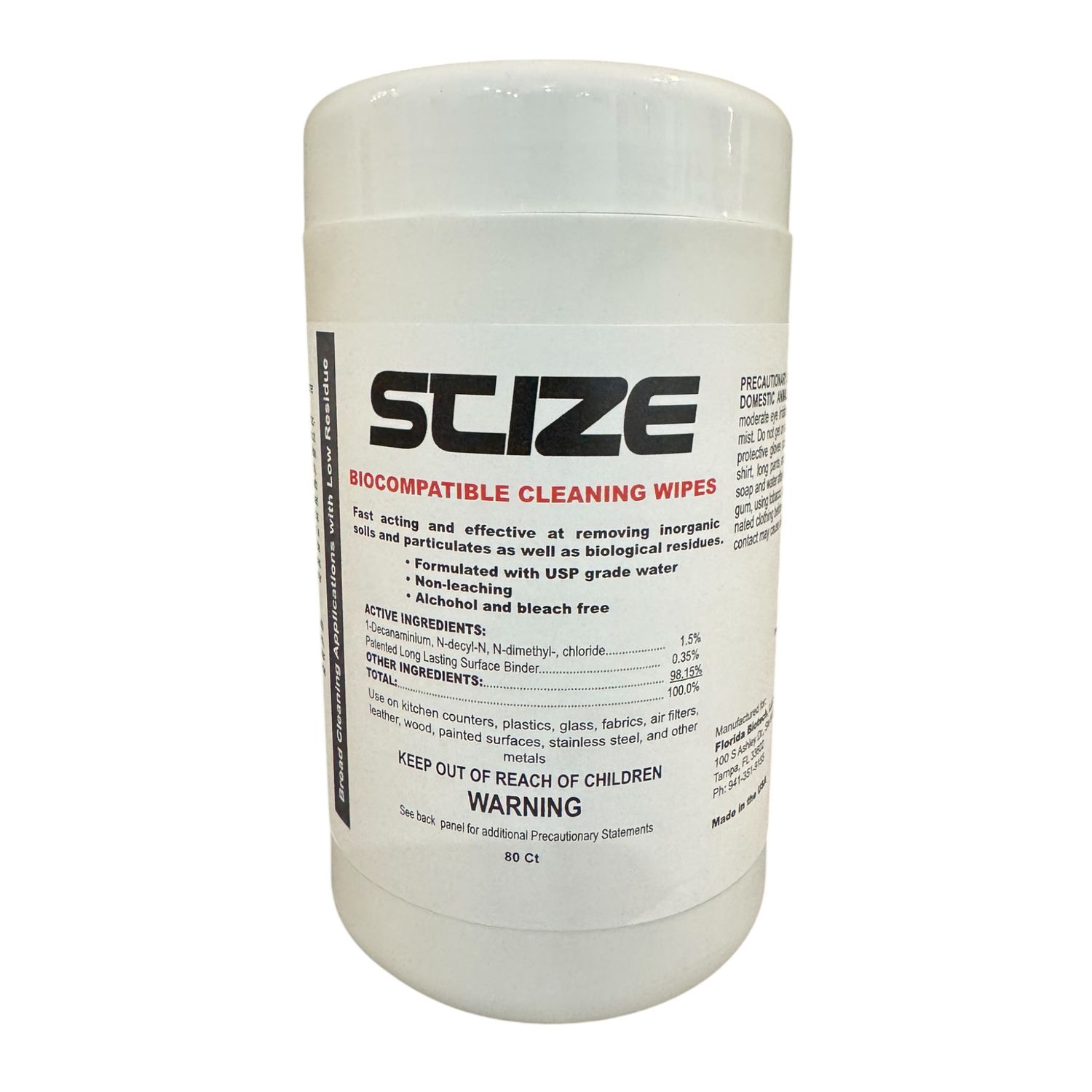 Biocompatible Cleaning Wipes