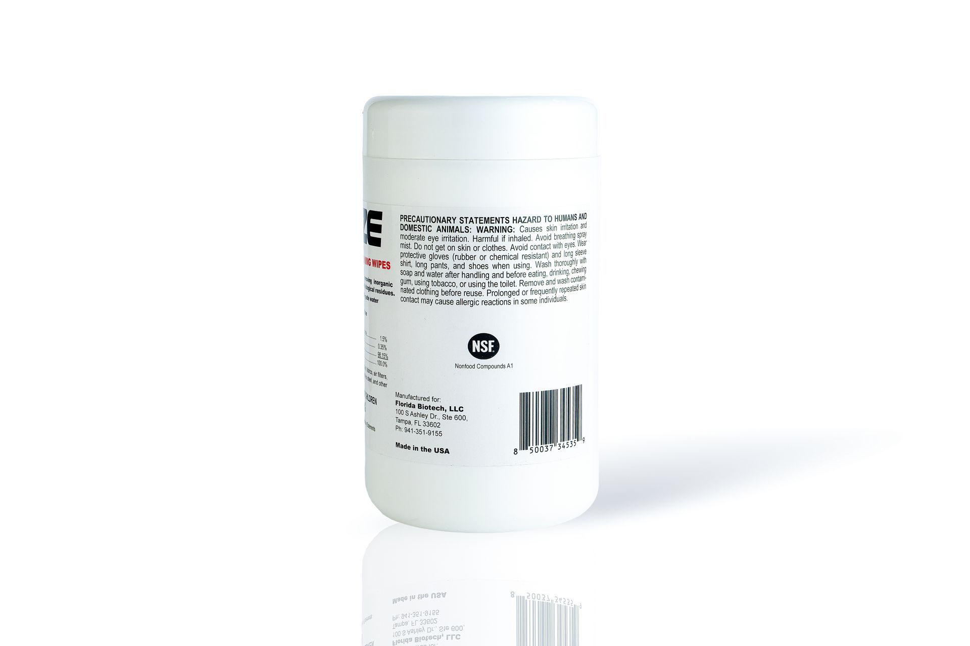 Biocompatible Cleaning Wipes