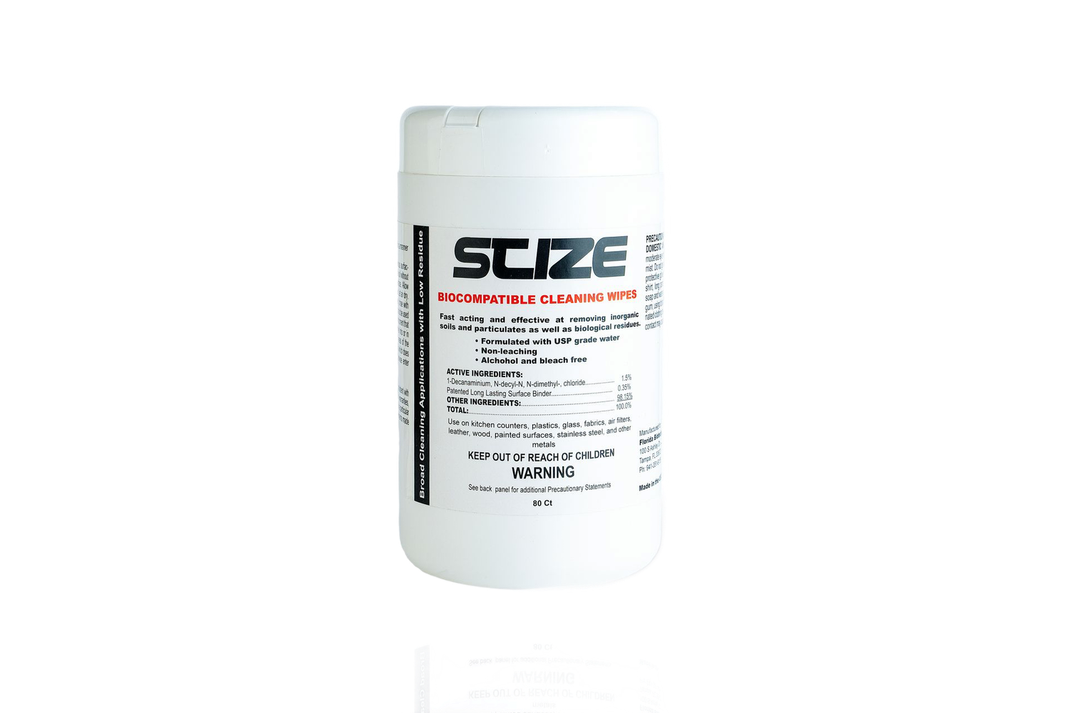 Biocompatible Cleaning Wipes