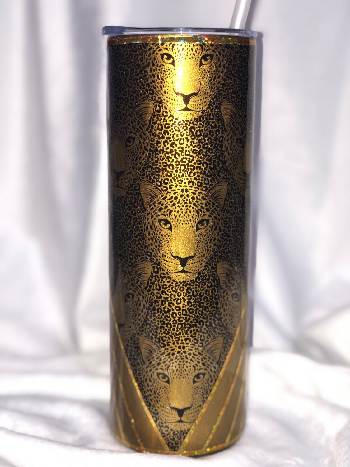Gold Jaguar Tumbler