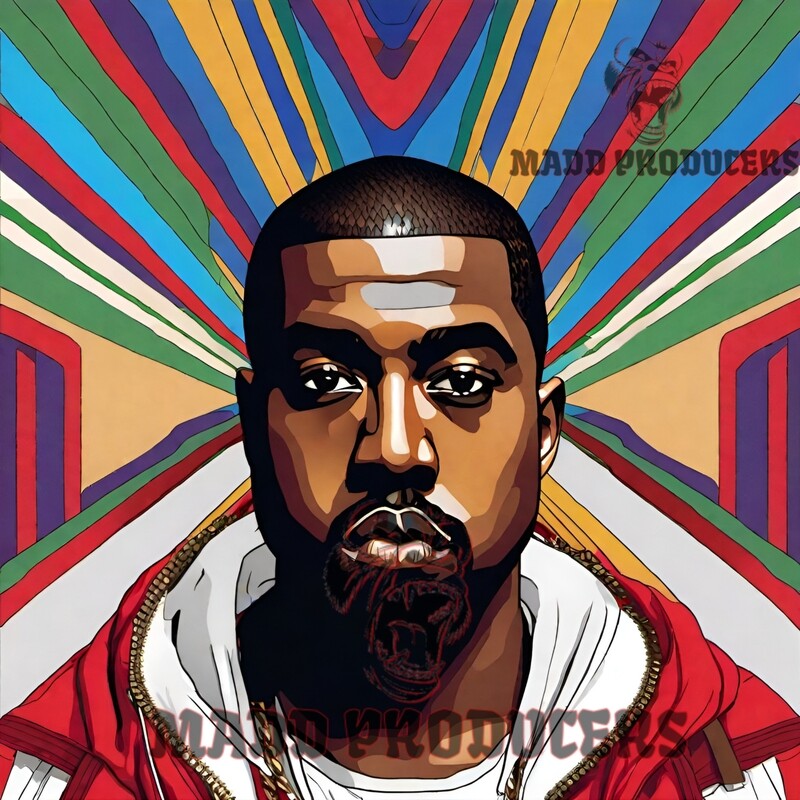 Kanye West type Album Cover