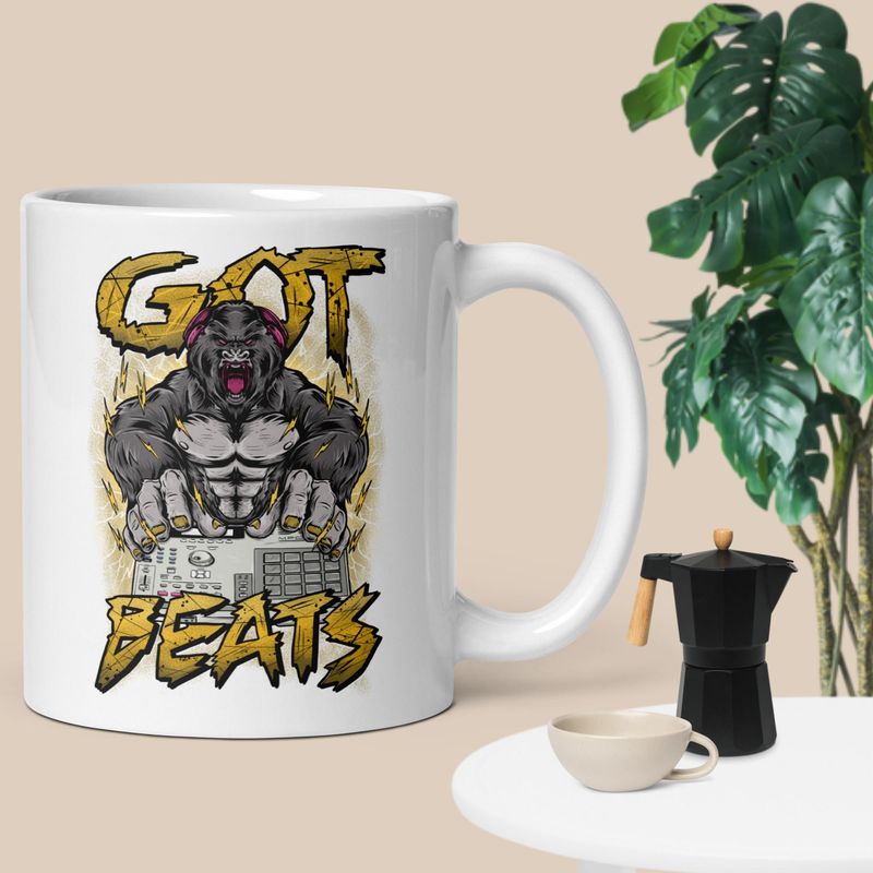 GOT BEATS White glossy mug