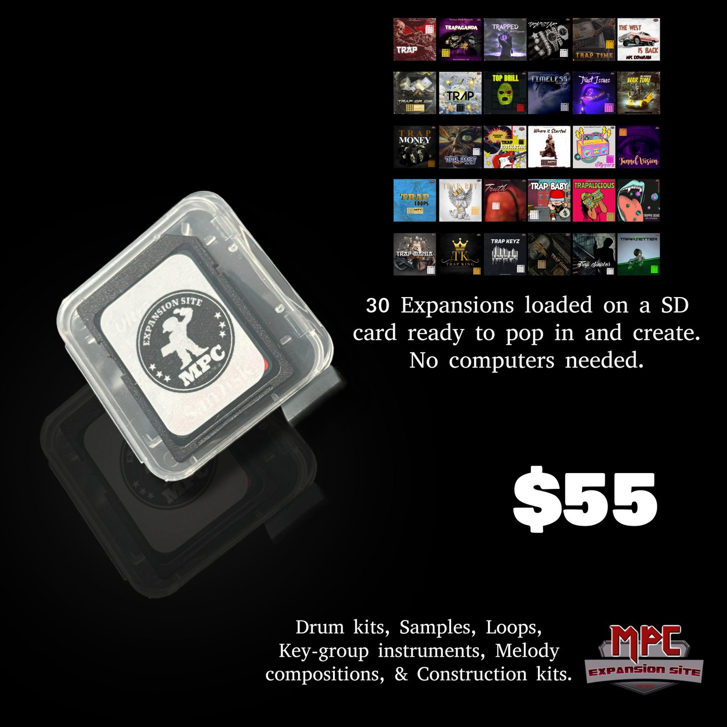 Mpc Expansion SD Card &#39;30pk Bundle&#39; by Invious