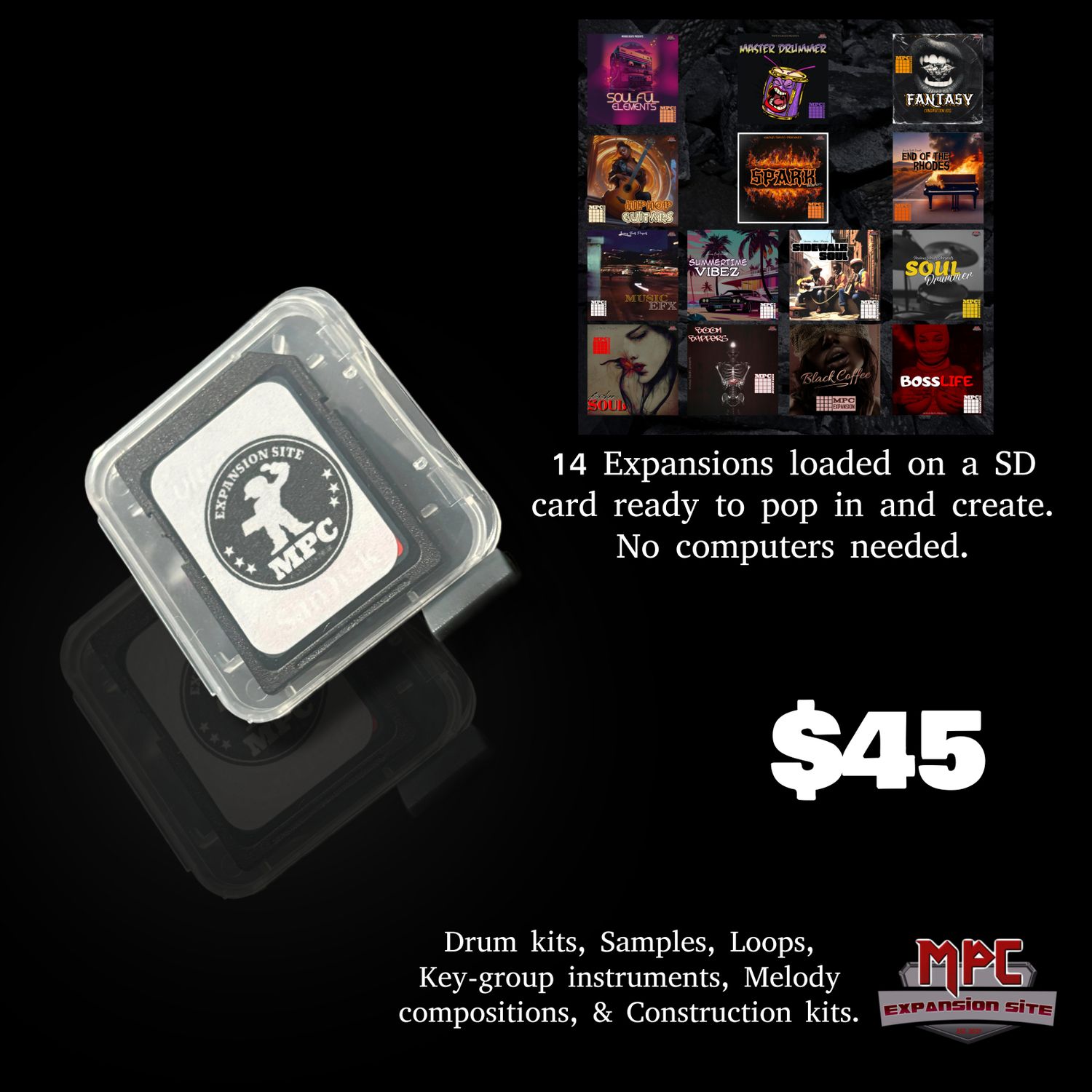 Mpc Expansion SD Card &#39;14pk Bundle&#39; by Invious