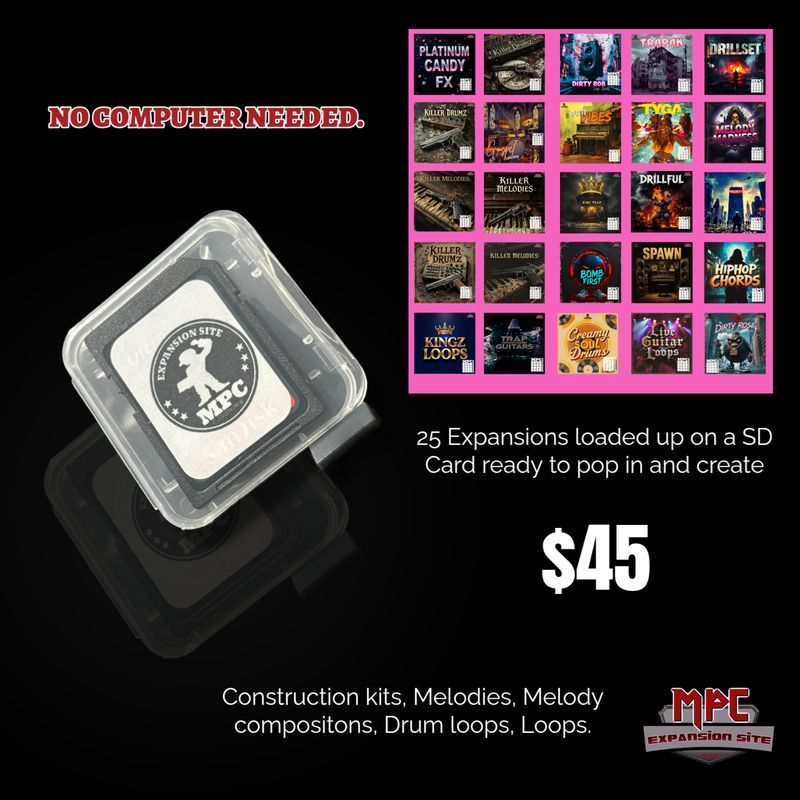 Mpc Expansion SD Card &#39;25pck Bundle&#39; by Invious