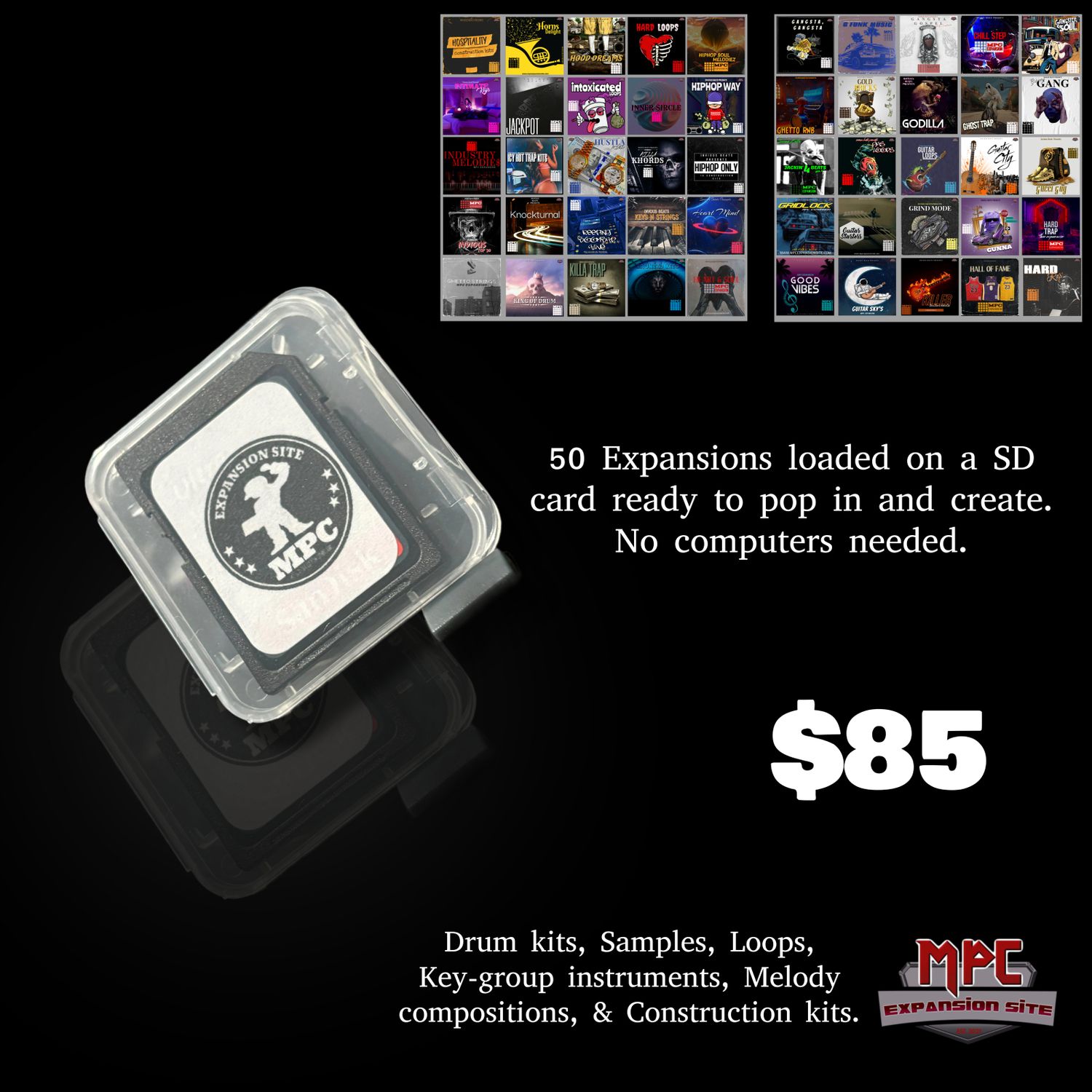 Mpc Expansion SD Card '50pk Bundle' by Invious