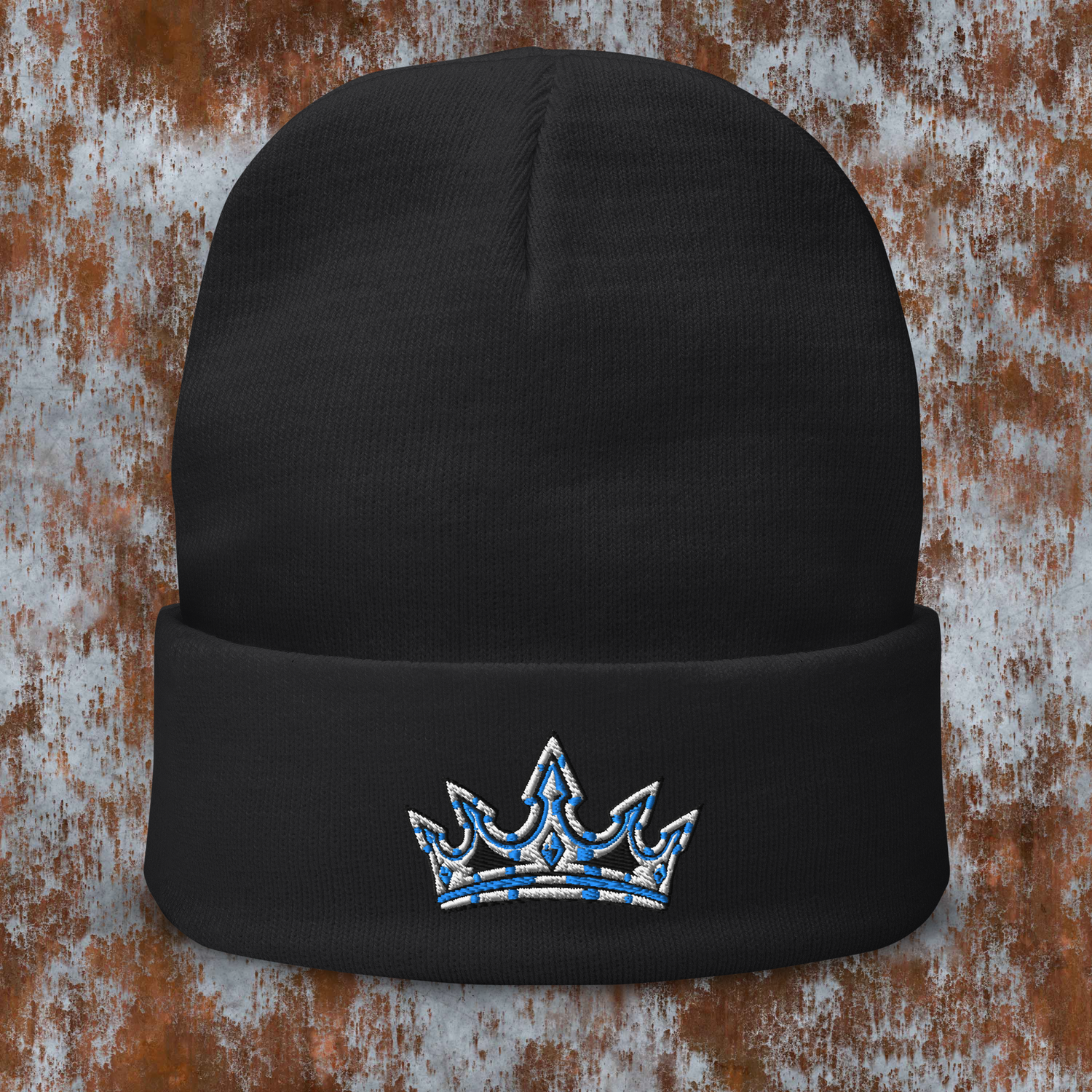 12" KINGS CROWN Cuffed Knit Beanie