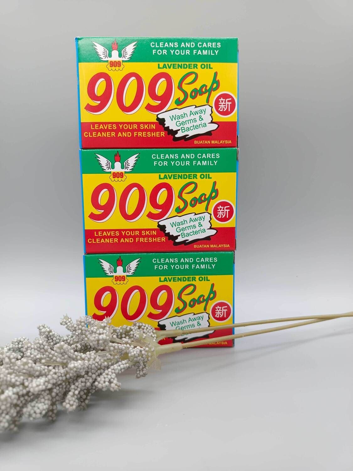 [909] Citronella/Lavender Essential Oil Traditional Emollient Soap Since 1946 (3pcs per pack) 909 Soap