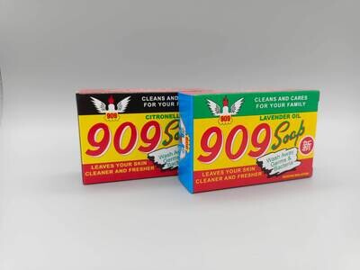 [909] Citronella/Lavender Essential Oil Traditional Emollient Soap Since 1946 (3pcs per pack) 909 Soap