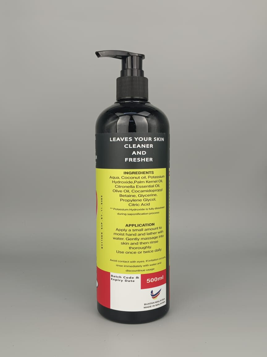 &lt;909&gt; Citronella Essential Oil Concentrated Liquid Soap - 500ml (since1946)
