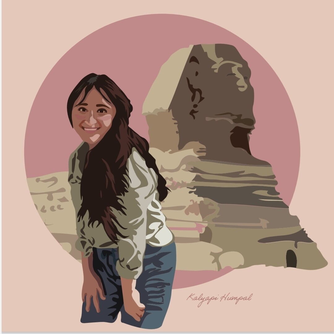 Personalized flat portrait