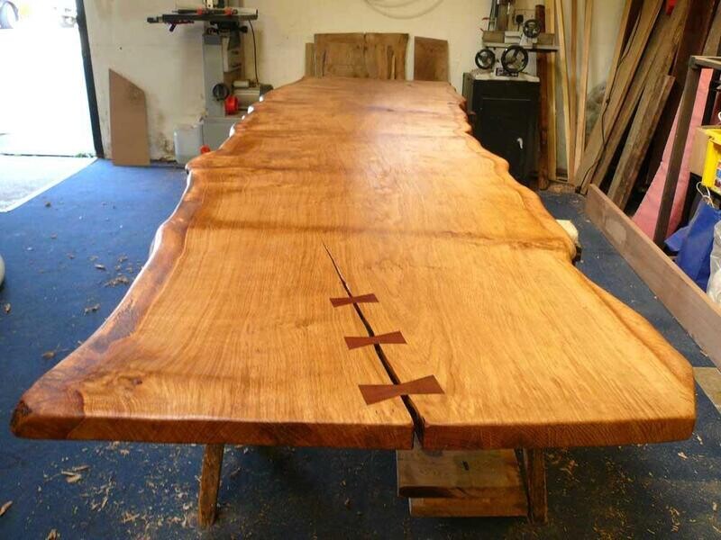  English Oak slab tables