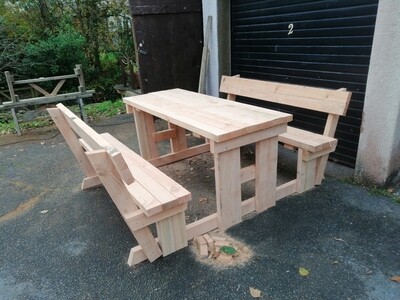 Douglas fir picnic bench