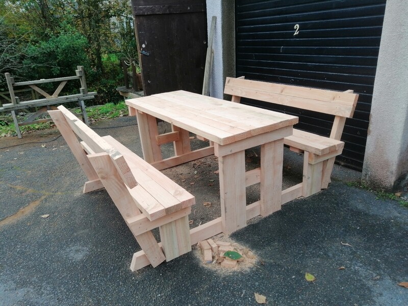 Douglas fir picnic bench