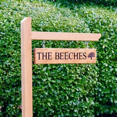 Oak house signs