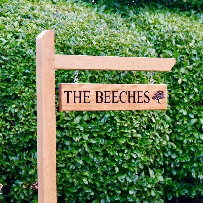 Oak house signs