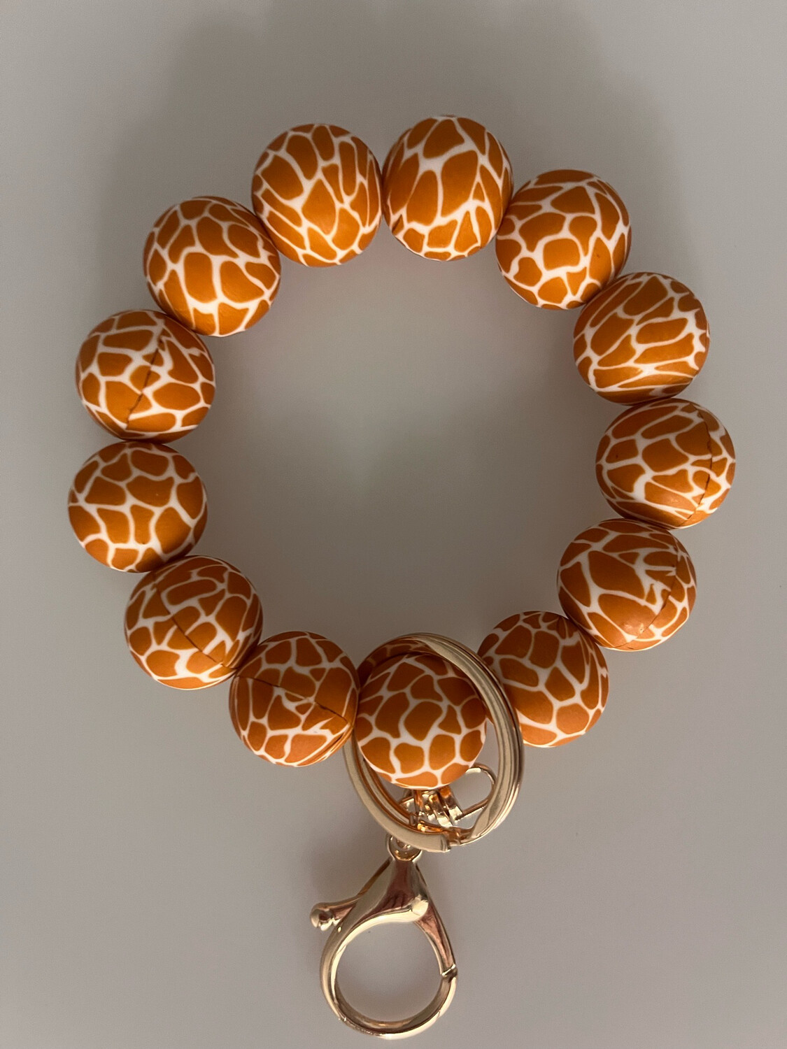Giraffe Beaded Wristlet