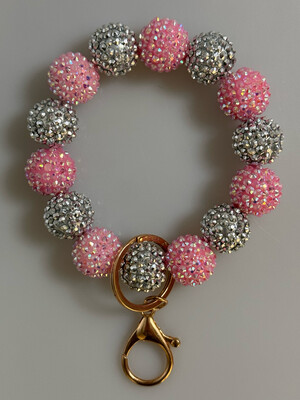 Coquette Beaded Wristlet