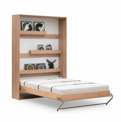 Vertical DOUBLE Wall Bed handcrafted Bed Fold-down Bed Space Saving Bed