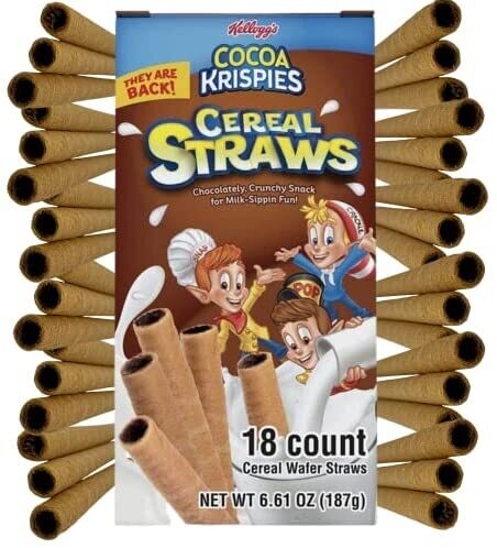 Cocoa Krispies Cereal Straws Box