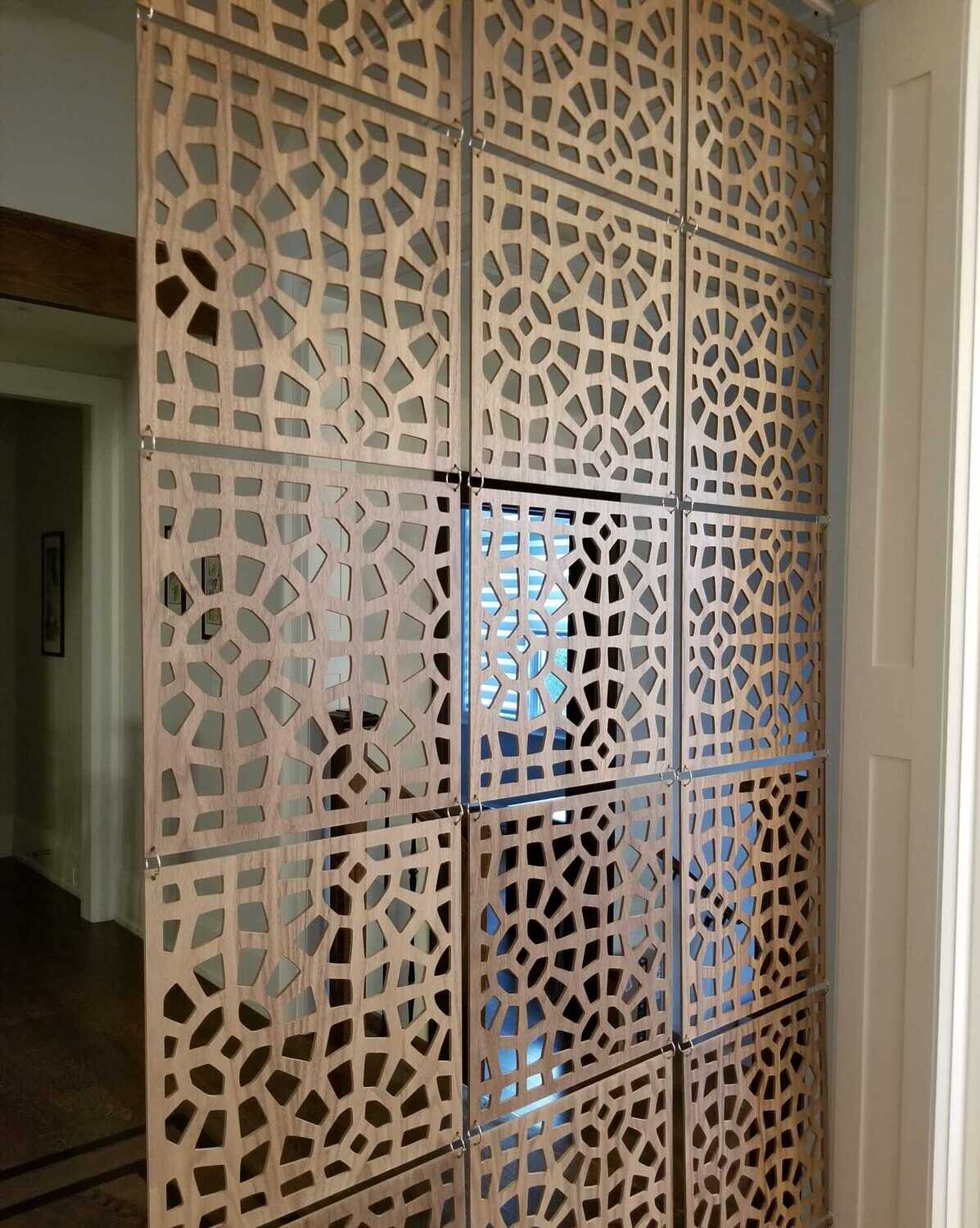 Galaxy Design Walnut Wall Hanging Room Screen Divider