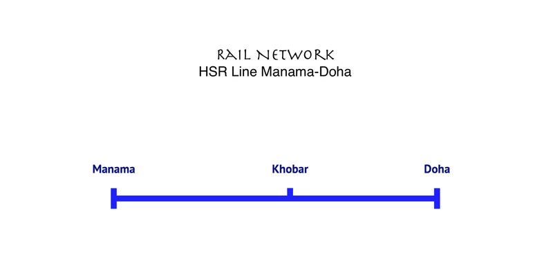 HSR Line Doha-Khobar-Manama