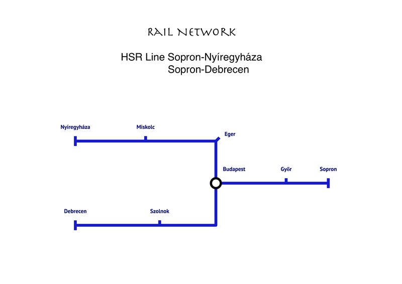 HSR Line Sopron-Nyíregyháza-Debrecen