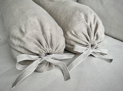 Nackenrolle/Bolster aus Leinen &quot;Natur&quot;