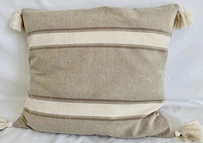 Dekokissen &quot;Provence&quot; mit Quasten Off-white