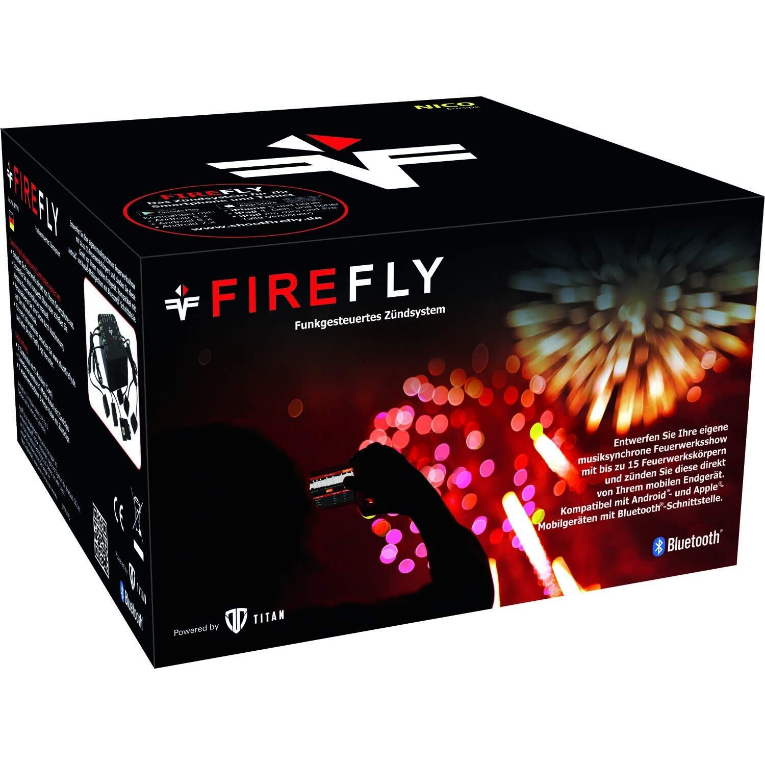 NICO FireFly Funk-Zündanlage mit 15 Kanälen mit Smartphone steuerbar