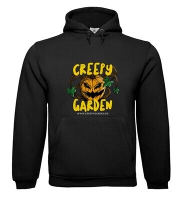CreepyGarden Hoody mit Logo Groß, schwarz, Größen S - XXL