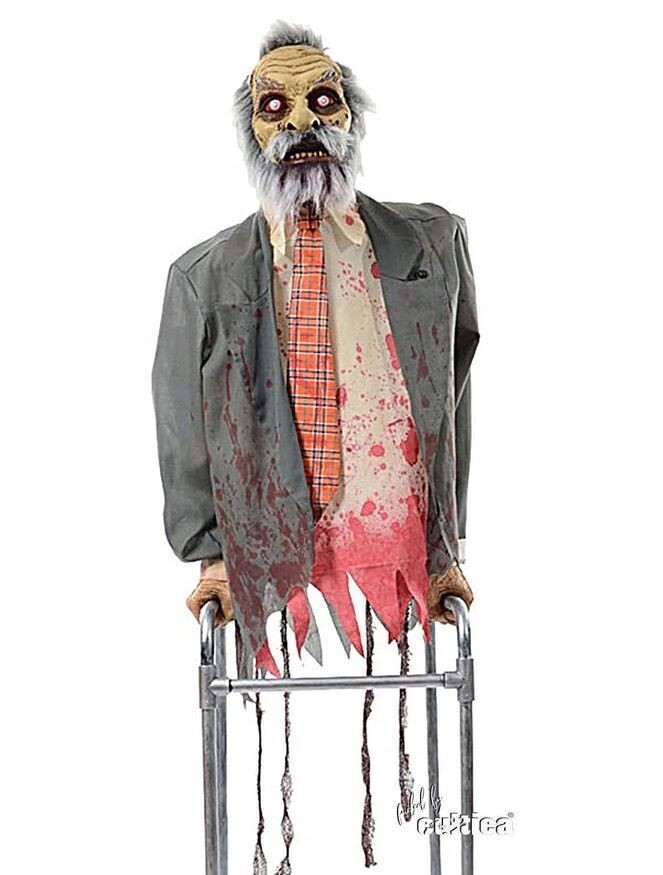 Verleih Zombie Opa Jim mit Gehwagen