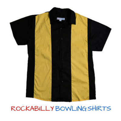 Retro Bowling Shirt RICHARD (Yellow) Retro Bowling Shirt RICHARD (Yellow)