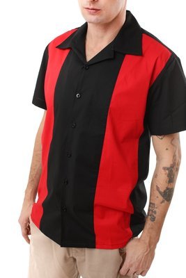 Retro Bowling Shirt RICHARD (Red) Retro Bowling Shirt RICHARD (Red)