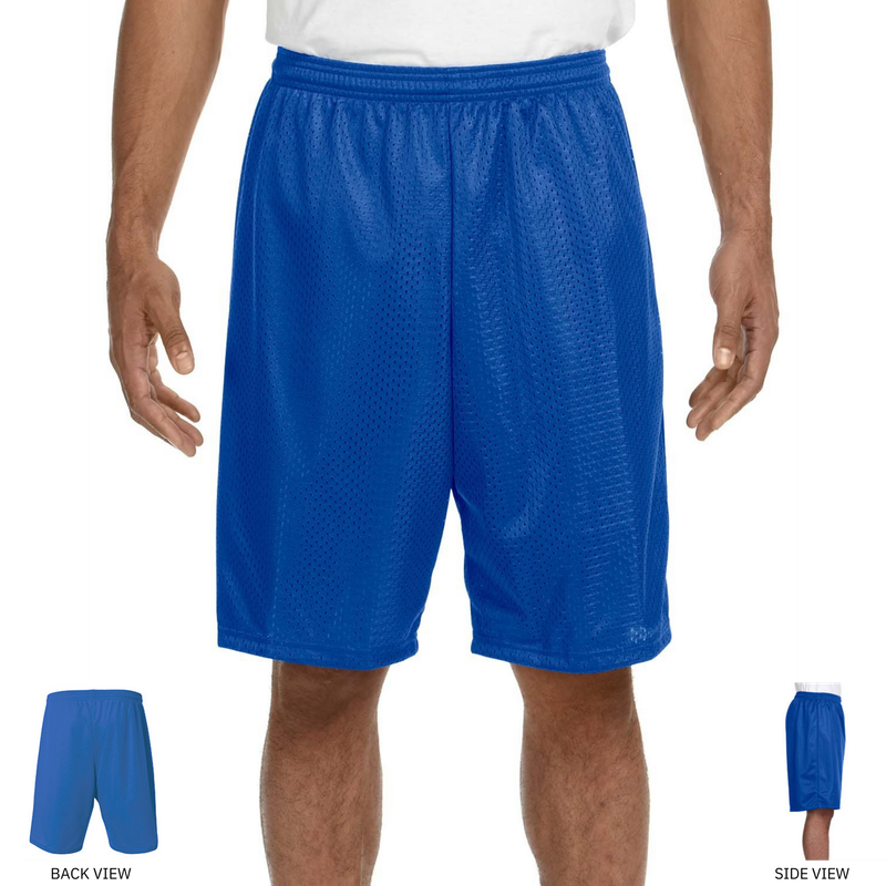 A4 Adult Tricot Mesh Short N5296 IN ROYAL BLUE