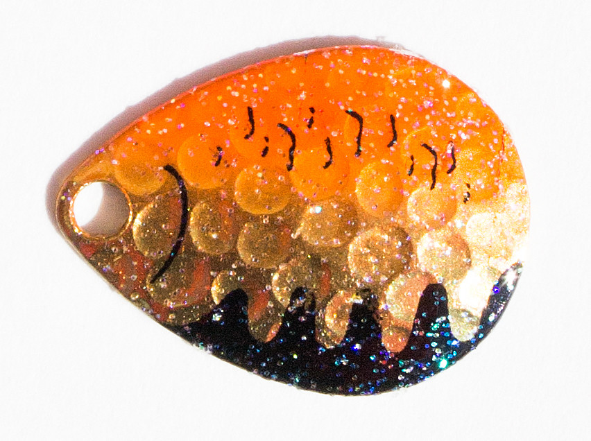 Orange Hammered Perch Colorado Blades