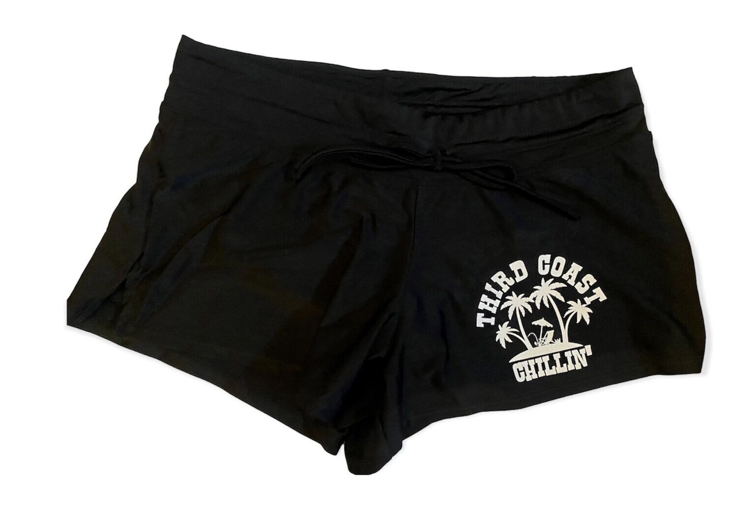 Black Original Swim Shorts, Logo Color: White