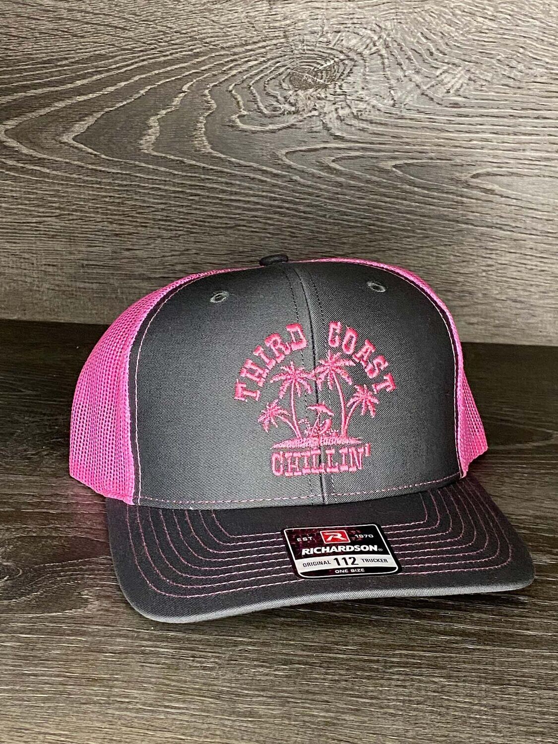 Richardson Hat - Pink & Grey