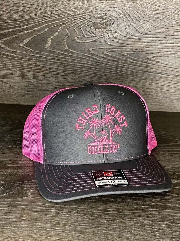 Richardson Hat - Pink & Grey