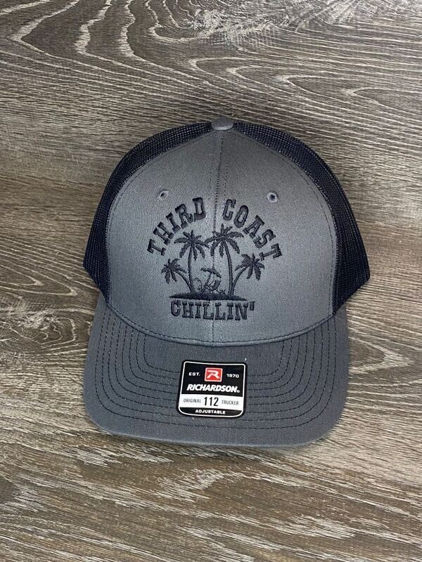 Richardson Hat - Black & Dark Grey
