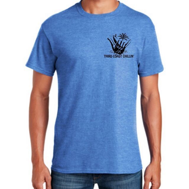 Shaka Logo Unisex Tee - Heather Royal
