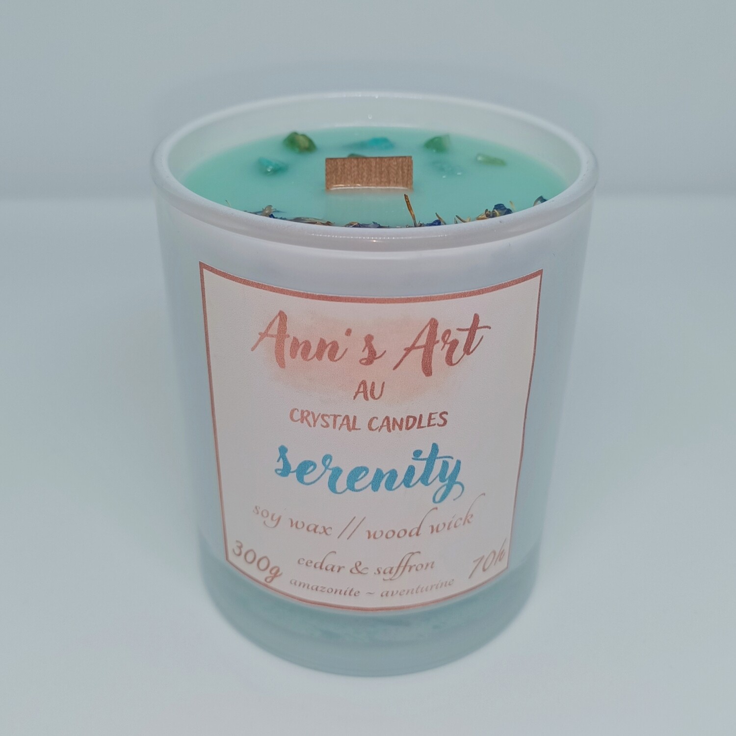 &quot;Serenity&quot; Crystal Candle