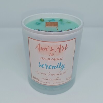 &quot;Serenity&quot; Crystal Candle