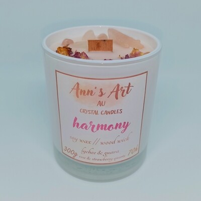 &quot;Harmony&quot; Crystal Candle