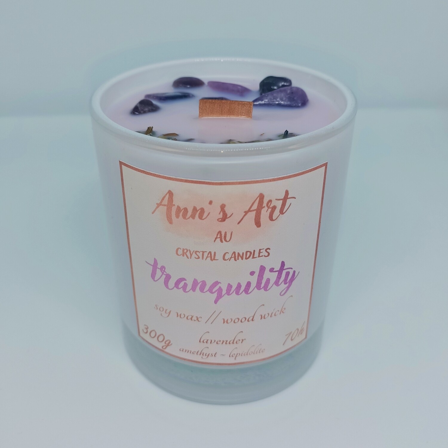 &quot;Tranquility&quot; Crystal Candle