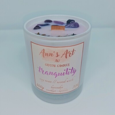 &quot;Tranquility&quot; Crystal Candle
