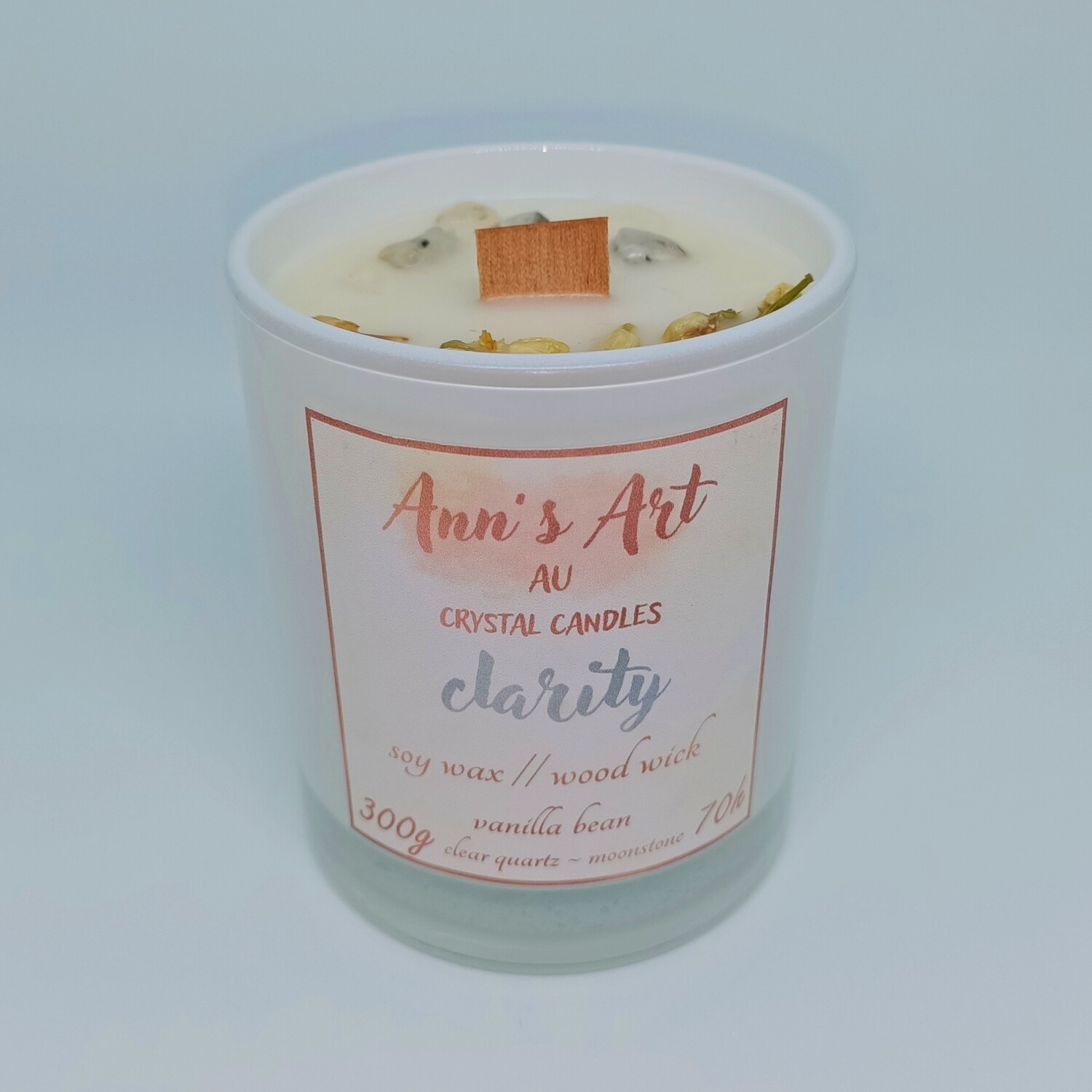 &quot;Clarity&quot; Crystal Candle